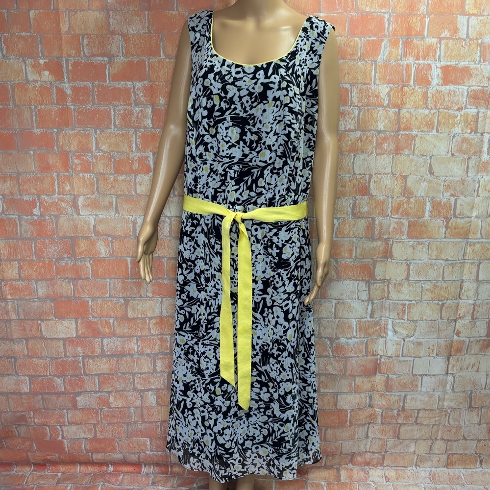 Dressbarn Plus Size Crinkle Chiffon Floral Dress